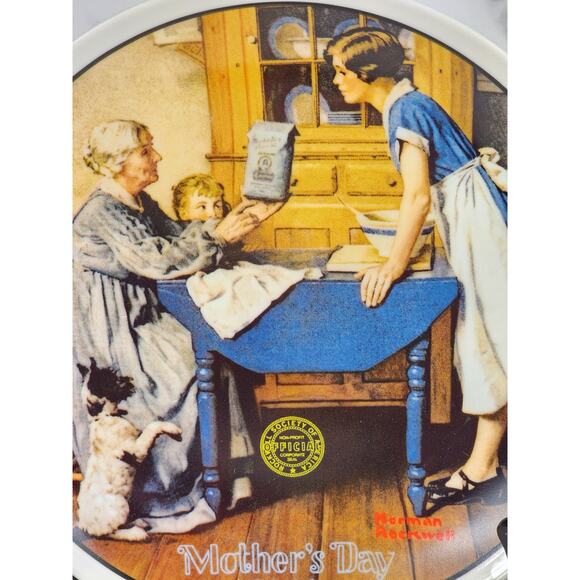 Wall Decor Plate Add Two Cups And A Measure Of Love 8 1/2" Year 1983 Mother Day - Picture 3 of 15